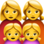 :woman-woman-girl-girl: 👩👩👧👧